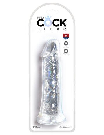 Pipedream - King Cock - Dildo - 20,5 cm - Transparant