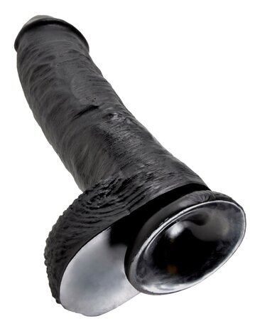 Pipedream - King Cock - Dildo met Balzak - 25,5 cm - Zwart