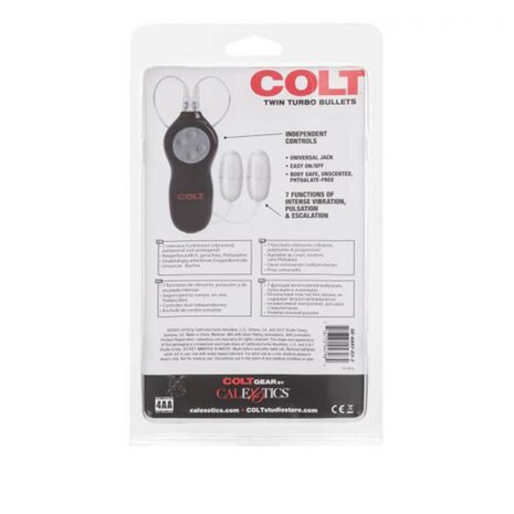 Colt - Twin Turbo Bullet - Dubbele Bullet Vibrator - Zilver