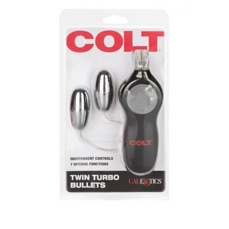 Colt - Twin Turbo Bullet - Dubbele Bullet Vibrator - Zilver