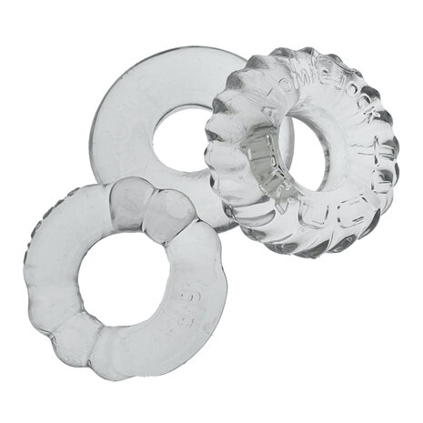 Oxballs - Bonemaker Cockring Set - 3 stuks - Transparant