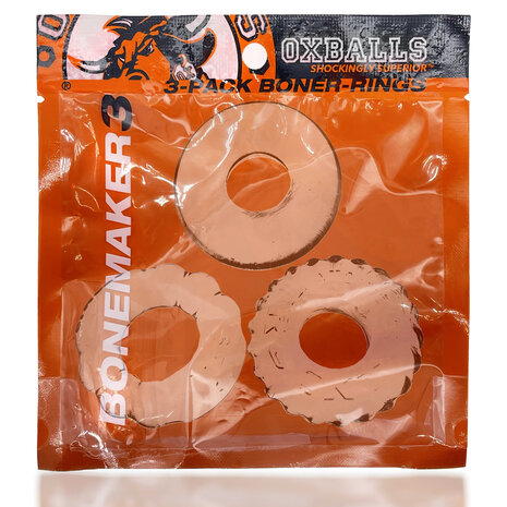 Oxballs - Bonemaker Cockring Set - 3 stuks - Transparant