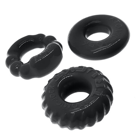 Oxballs - Bonemaker Cockring Set - 3 stuks - Zwart