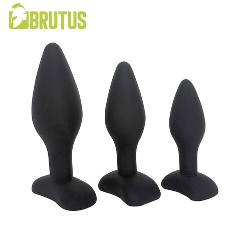 Brutus - Buttplug Set - Siliconen Anaal Pluggen - 3 stuks - Ass Plug Training Kit 3 Pcs.