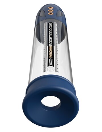 Pipedream - Pump Worx Max Boost Pro Flow - Blauw/Transparant