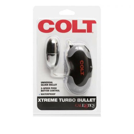 Colt - Xtreme Turbo Bullet Vibrator met Afstandsbediening - Zilver