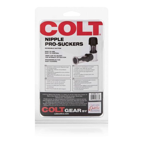 Colt - Nipple Pro-Suckers - Tepelzuigers - Zwart