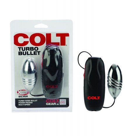 Colt - Turbo Bullet - Vibrerend Eitje - Zilver