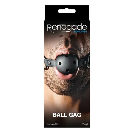 Pipedream - Renegade - Bondage - Ball Gag - PVC - Zwart