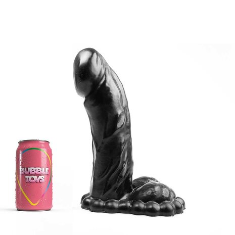 Bubble Toys - Vicious - Dildo - Zwart - PVC - X-Large