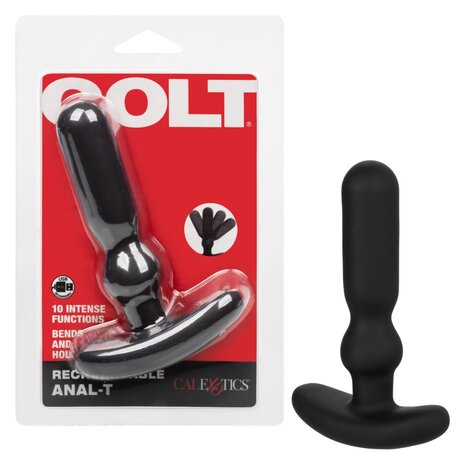 Colt - Anal-T - Oplaadbare Vibrerende Buttplug - Zwart