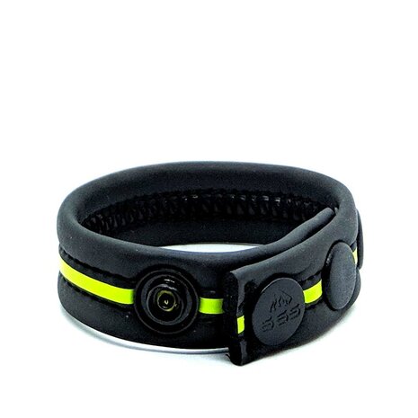 665 - Ball Strap - Cockring - Neoprene Racer Gun Strap - Neon Groen