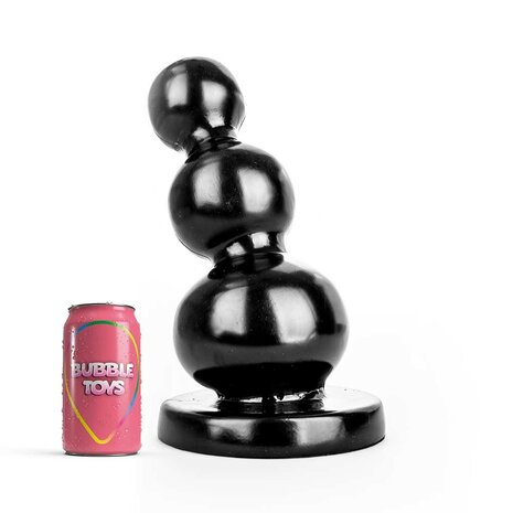 Bubble Toys - Momo - XXL Anaal Dildo  - 32 x 13,7 cm - Zwart