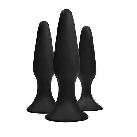 Pipedream - Renegade - Sliders - Buttplug Trainer Kit - Zwart