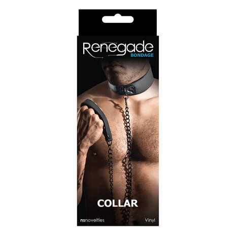 Pipedream - Renegade Bondage - Collar - PVC - Zwart