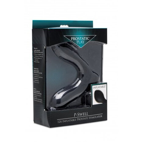 Prostatic Play - P-Swell - Opblaasbare Vibrerende Prostaat Plug - 12 snelheden