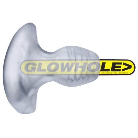 Oxballs - Glowhole-1 Buttplug + LED insert - Small - Transparant