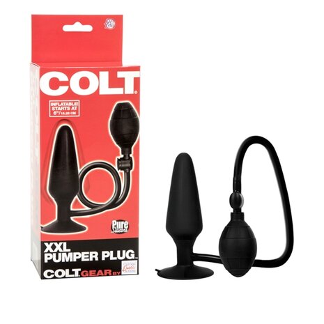 Colt - XXL Pumper Plug - Opblaasbare Buttplug - Zwart