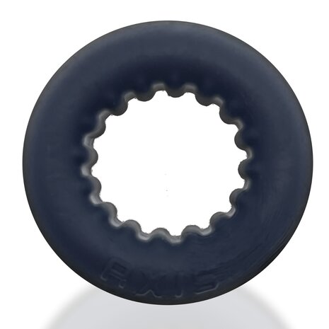 Oxballs - Axis - Ribbed Cockring - Zwart Ice