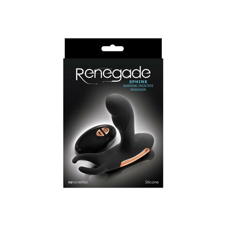 Pipedream - Renegade - Sphinx - Verwarmende Prostaat Massager - Zwart