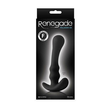 Pipedream - Renegade - Pillager Plug III - Anatomische Buttplug - Zwart