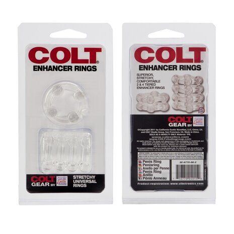 Colt - Enhancer Rings - Rekbare Cockringen Set - Transparant