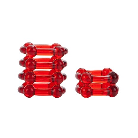 Colt - Enhancer Rings - Rekbare Cockringen Set - Rood