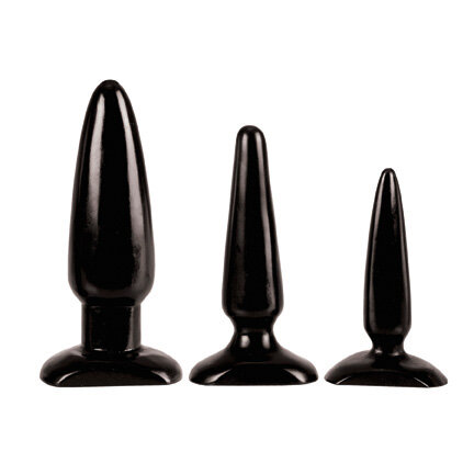 Colt - Anal Trainer Kit - Buttplug Set - 3 stuks - Zwart