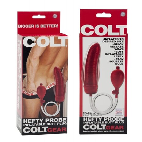 Colt - Hefty Probe - Opblaasbare Dildo - Rood