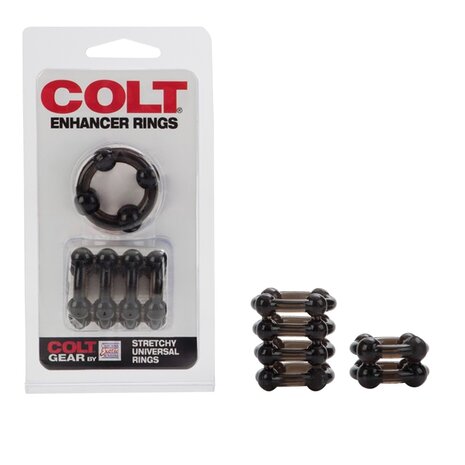 Colt - Enhancer Rings - Rekbare Cockringen Set - Rookgrijs