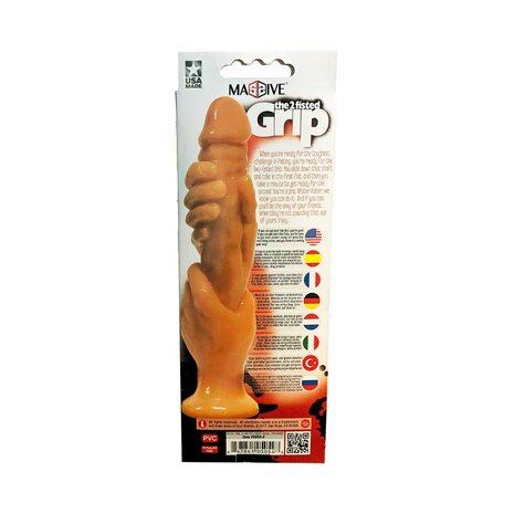 Icon - The 2 Fisted Grip - Cock-In-Hands Dildo - Lichte Huidskleur