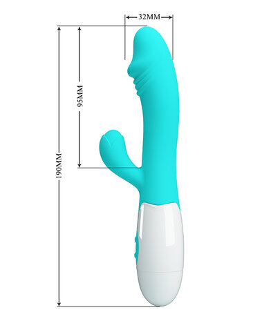 Pretty Love - Snappy - G-Spot Rabbit Vibrator - Turquoise