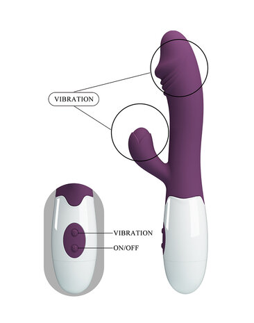 Pretty Love - Snappy - G-Spot Rabbit Vibrator - Paars