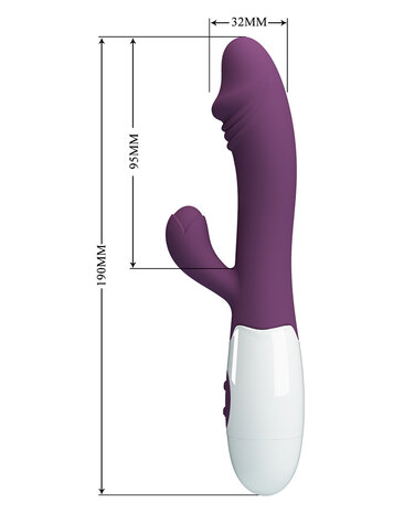 Pretty Love - Snappy - G-Spot Rabbit Vibrator - Paars