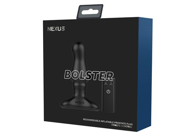 Nexus - Bolster - Vibrerende Opblaasbare Buttplug - Zwart