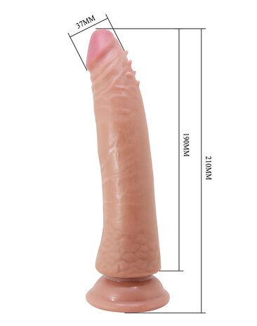 Pretty Love - Kable - Sliding Skin Realistische Dildo - 21 cm - Medium Huidskleur