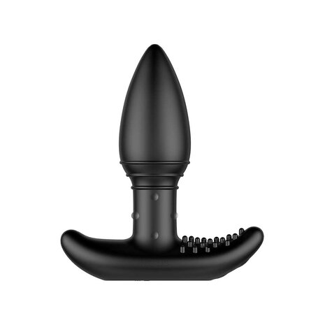 Nexus - B-Stroker - Masserende Buttplug met Strelende Nopjes voor Perineum - Zwart