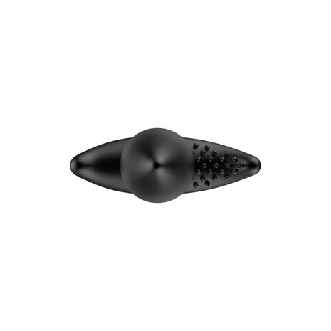 Nexus - B-Stroker - Masserende Buttplug met Strelende Nopjes voor Perineum - Zwart