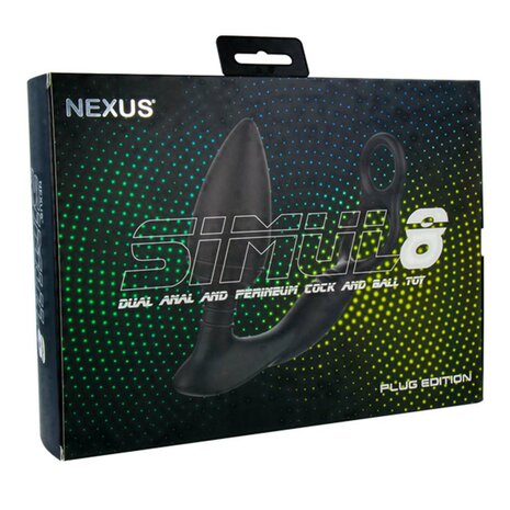 Nexus - Simul8 Plug Edition - Dubbele Anaal & Perineum Vibrator - Zwart