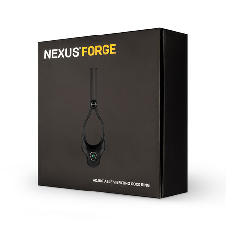 Nexus - Forge - Verstelbare Vibrerende Cockring - Zwart