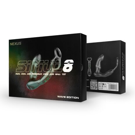 Nexus - Simul8 Wave Edition - Prostaat Vibrator met Cockring - Zwart