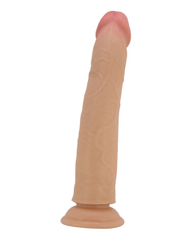 Pretty Love - Sharife - Sliding Skin Realistische Dildo 25,4 cm - Lichte Huidskleur