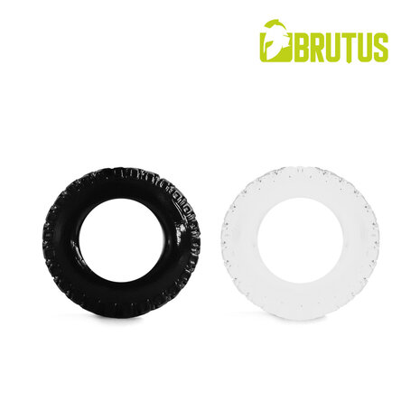 Brutus - Profilo - Rekbare Cockringen Set - Transparant/Zwart