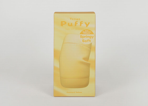 Tenga - Puffy Masturbator - Custard Yellow