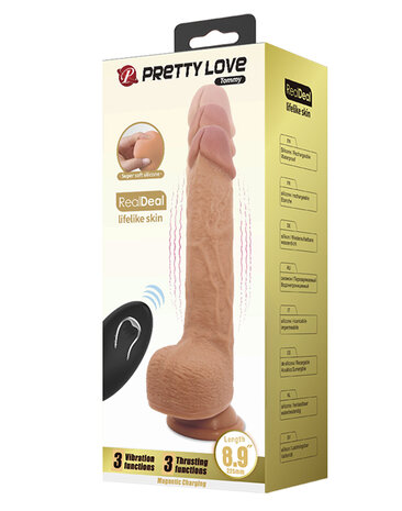 Pretty Love - Tommy - Stotende Vibrator die levensecht aanvoelt - Medium Huidskleur