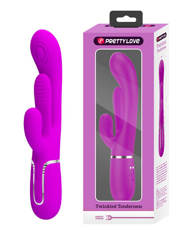 Pretty Love - Shania - Kloppende Rabbit Vibrator - Dieproze