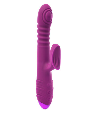 Rimba Toys - Stockholm - Stotende en Kloppende Rabbit Vibrator - Paars