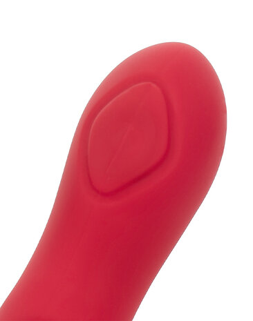 Rimba Toys - Gothenburg - Stotende en Kloppende Rabbit Vibrator - Rood