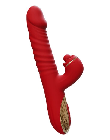 Intoyou - Ascen - Rabbit Vibrator - Stotende en Oscillerende Rabbit Vibrator met App Control - Rood