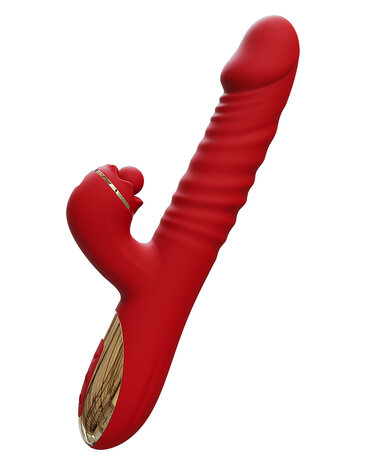 Intoyou - Ascen - Rabbit Vibrator - Stotende en Oscillerende Rabbit Vibrator met App Control - Rood